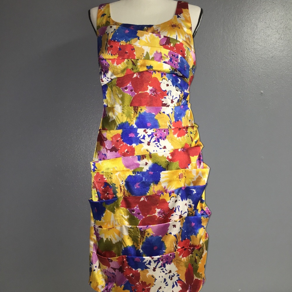 Floral evening dress